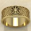 Перстень Коловрат противосолонь золото