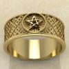 Перстень Пентаграмма золото