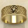 Перстень с оберегом Вайга из золота