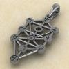Кулон с амулетом Клипот из серебра