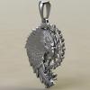 Подвеска с амулетом Ловец снов Орел из серебра