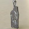 Подвеска с Славянским оберегом Орел в лесу из серебра