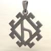 кулон руна Уд из серебра купить