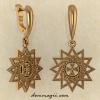 Серьги Звезда Эрцгаммы из красного золота