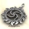 Славянский оберег Символ Рода из серебра