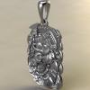 Подвеска с индийским божеством Слон Ганеша из серебра