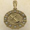 Подвеска Стрелец золото с бриллиантами