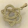 Амулет Узел любви желтое золото