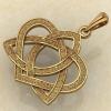 Амулет Узел любви красное золото