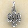 Амулет Узел удачи, любви и процветания из серебра
