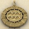 Зодиакальная подвеска золото 21 мм